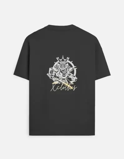 Black graphic-prints T-SHIRTS